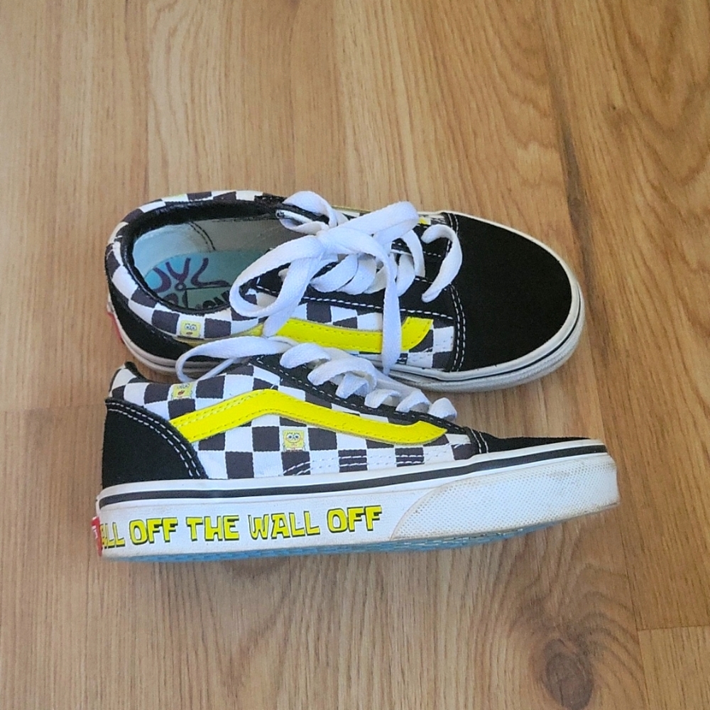 Spongebob vans kids size 12